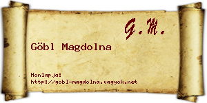Göbl Magdolna névjegykártya